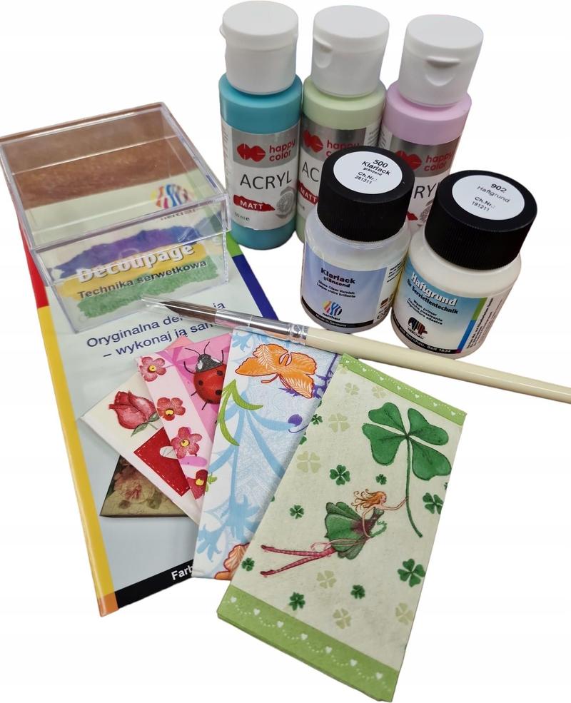 Techniki aplikacji farb w decoupage