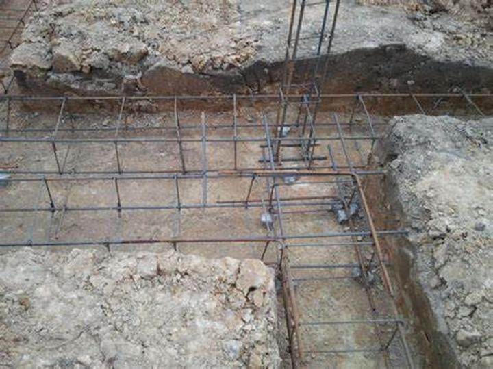 Zbrojenie fundamentu blokowego