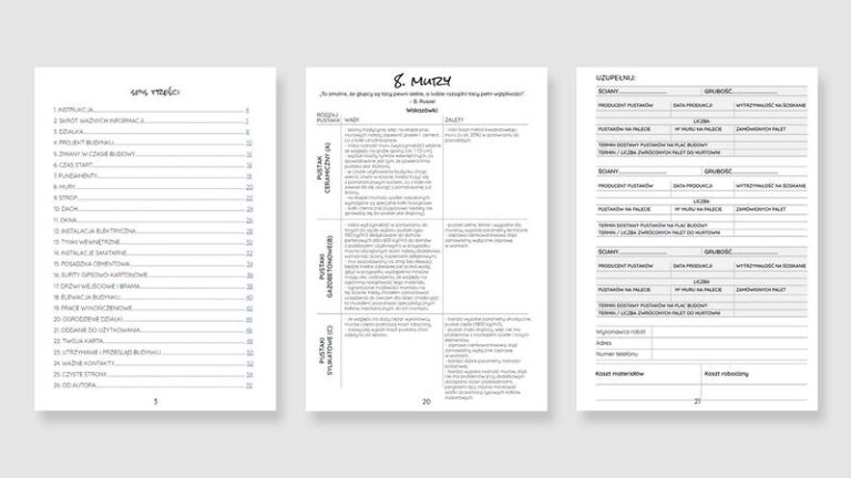 Twój niezawodny notatnik na każdym etapie budowy domu