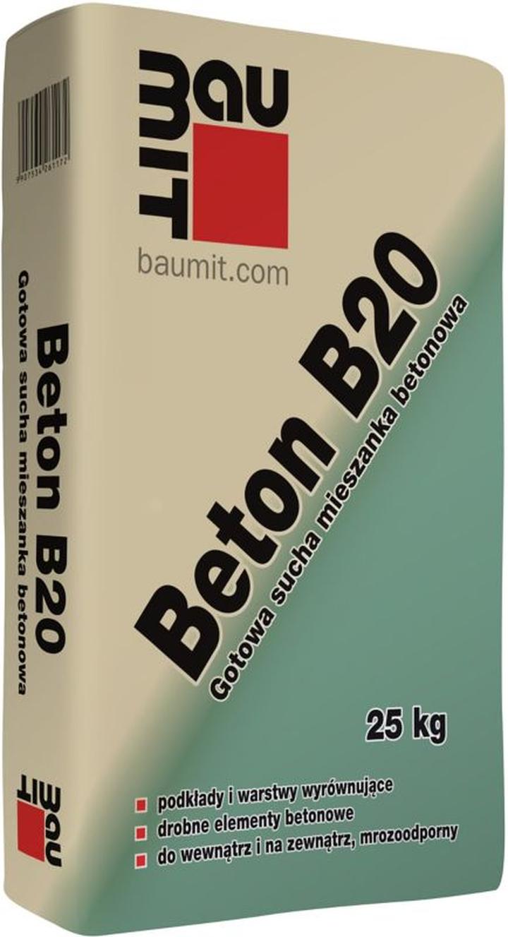 Cechy mechaniczne betonu B20