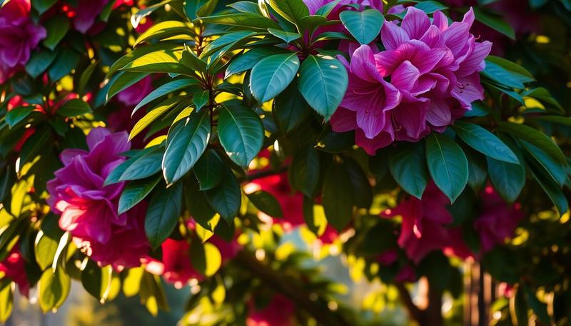 Kwiaty kompatybilne z rododendronami