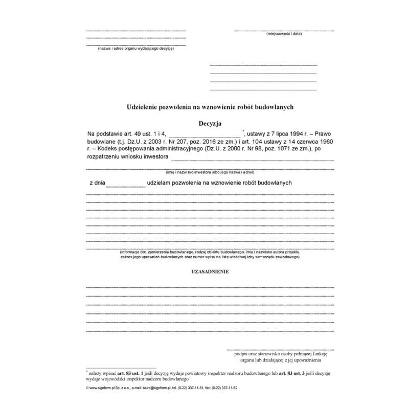 Dokumenty do odnowienia pozwolenia na budowę