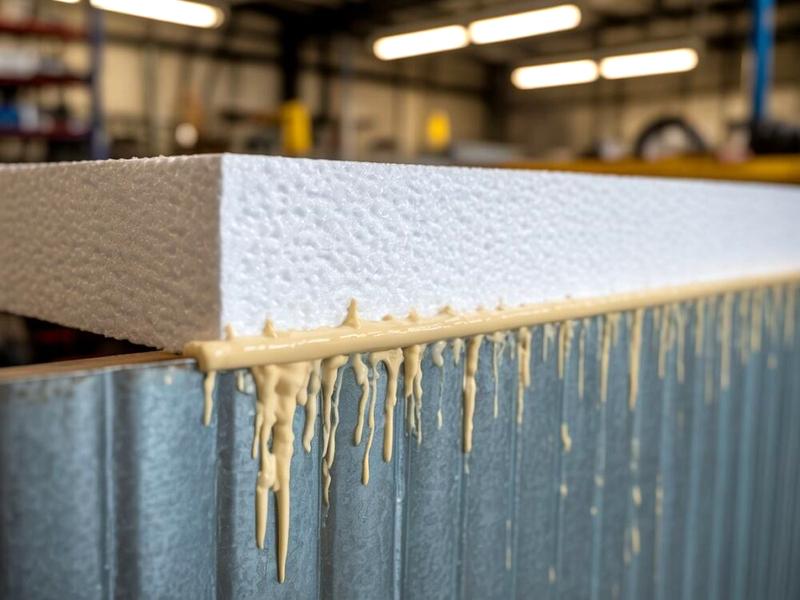 Klejenie styropianu na blachę